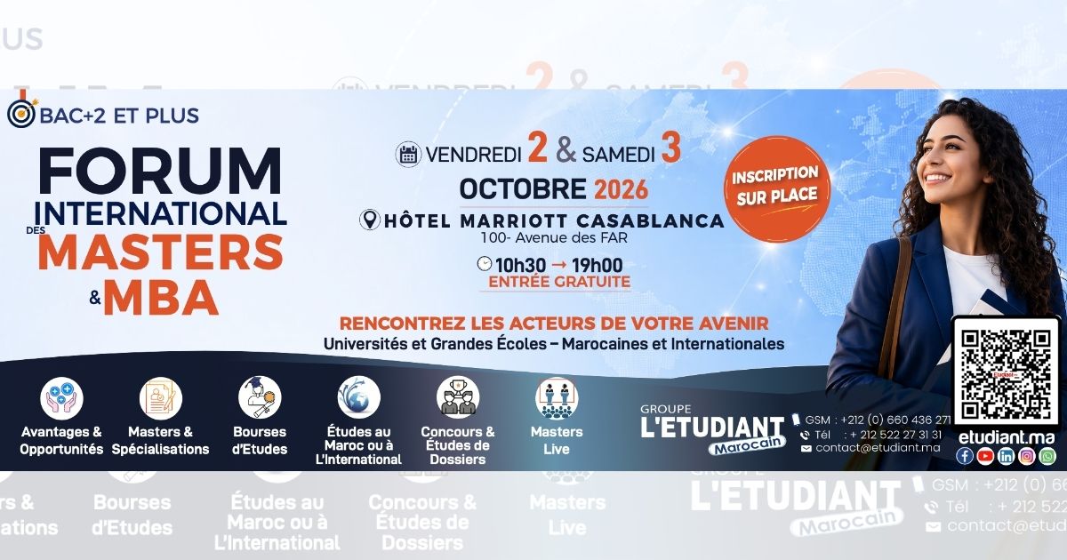 25ème édition du Forum International des Masters, MBA & Formation Continue