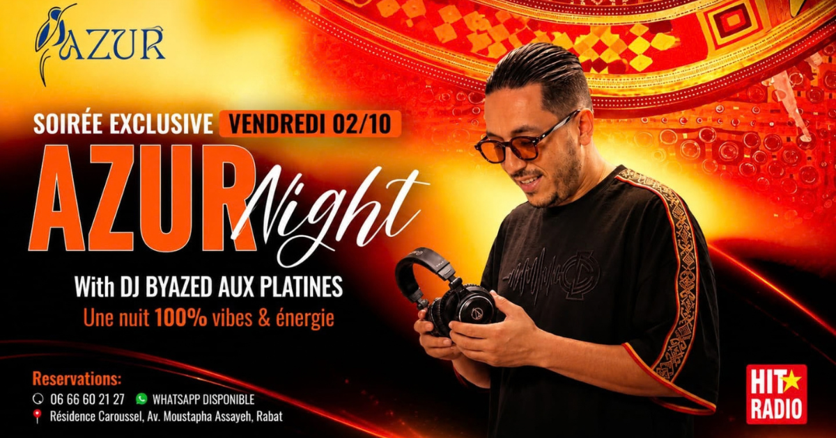 DJ BYAZED débarque pour une soirée Afro House incontournable