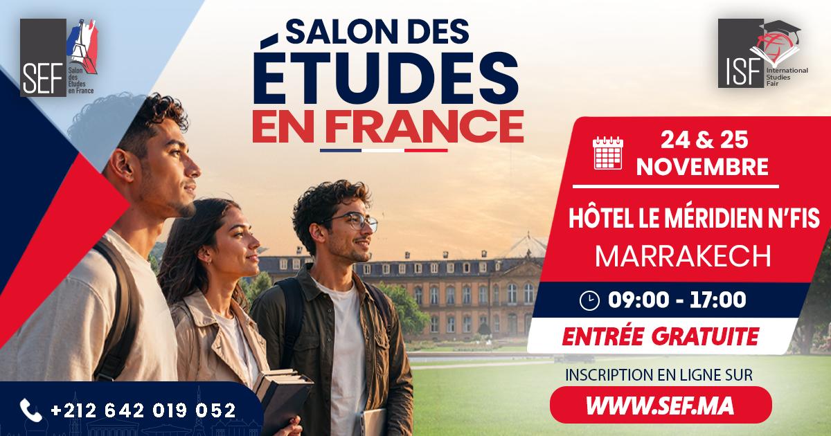 Salon des Études en France 2026 : Marrakech accueille l’événement les 24 et 25 novembre